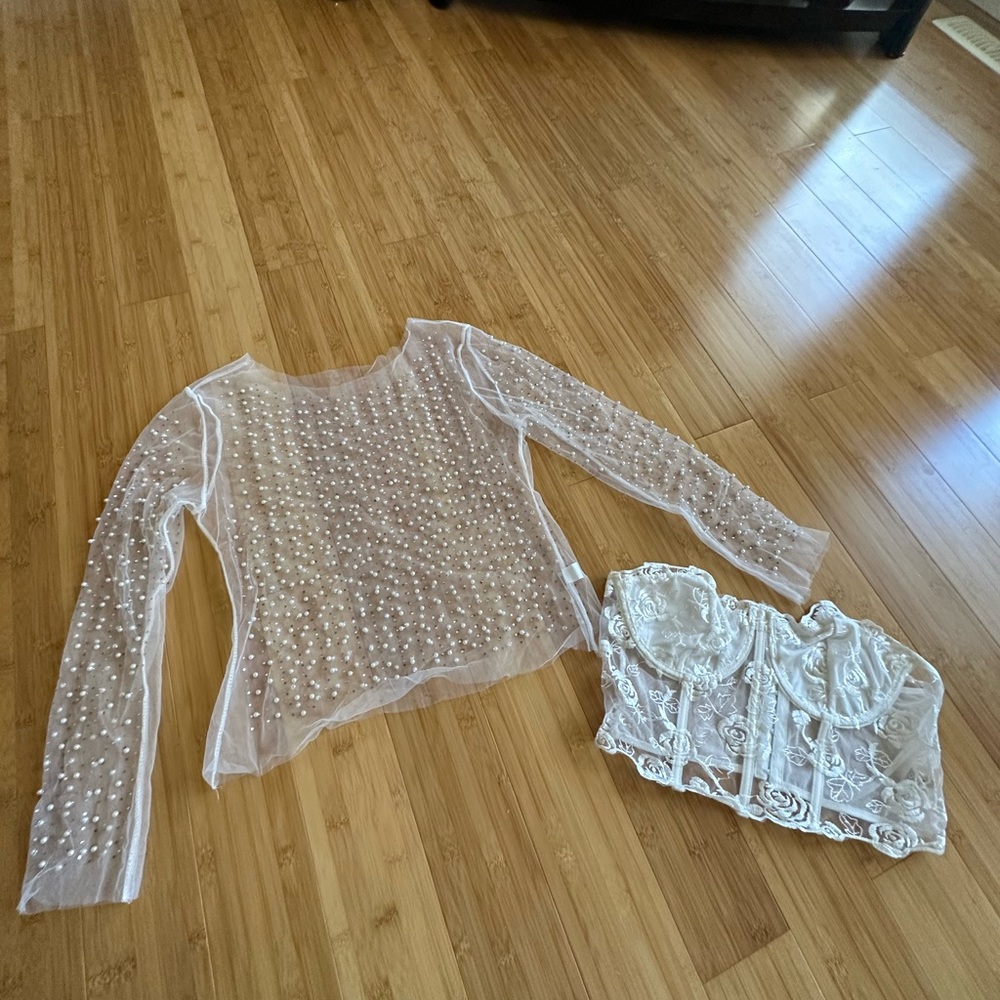 Mesh Rhinestone top